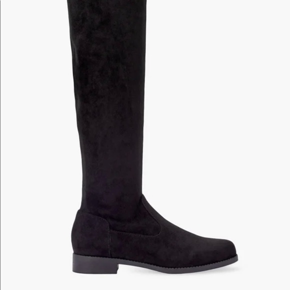 NEW Black above the knee flat boots. - Picture 2 of 3